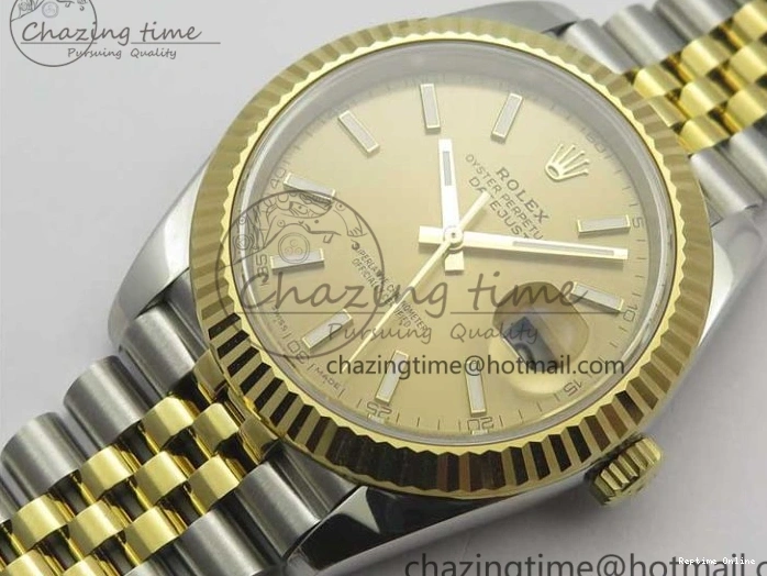 0513 DateJust 41 126333 SS YG ARF 1:1 Best Edition 904L Steel YG Lumed Dial on Jubilee Bracelet A Vibrant 3223